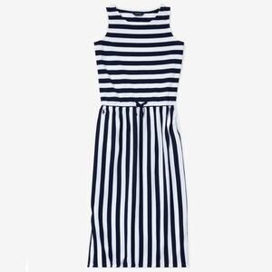 NWT Ralph Lauren Cinched Waist Long Dress Striped Size Small (7)